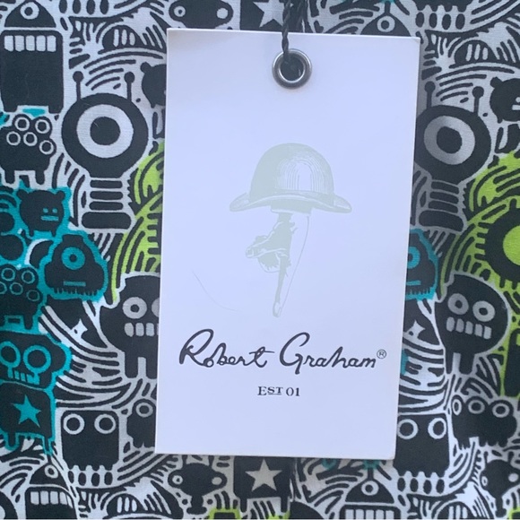 ROBERT GRAHAM Hannam Classic Long Sleeve Shirt | Small | NEW!! - Picture 8 of 14